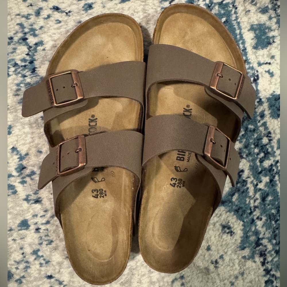 Birkenstock Taupe Double-Strap Sandals